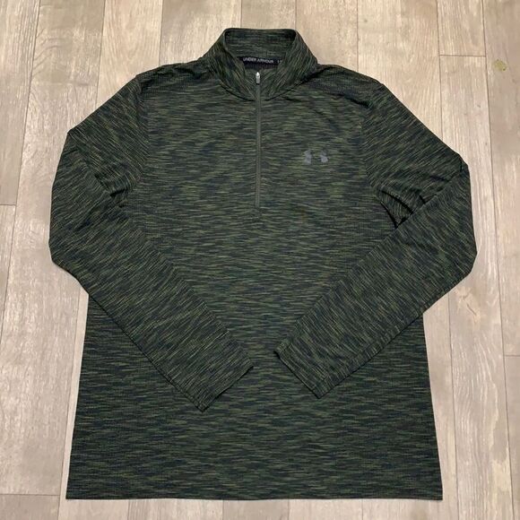 NWOT Under Armour Fitted Golf Performance Quarter Zip Lightweight Shirt Pullover - Picture 1 of 6